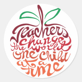 Adesivo Professores mudam o World Sticker