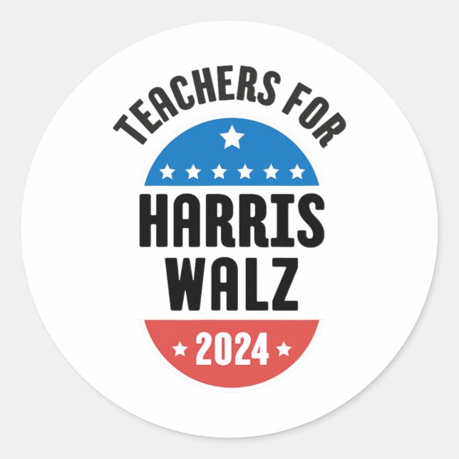 Adesivo Professores Para Harris Wheimer 2024 (Frente)