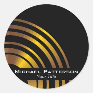 Adesivo Profissional executivo moderno dos círculos