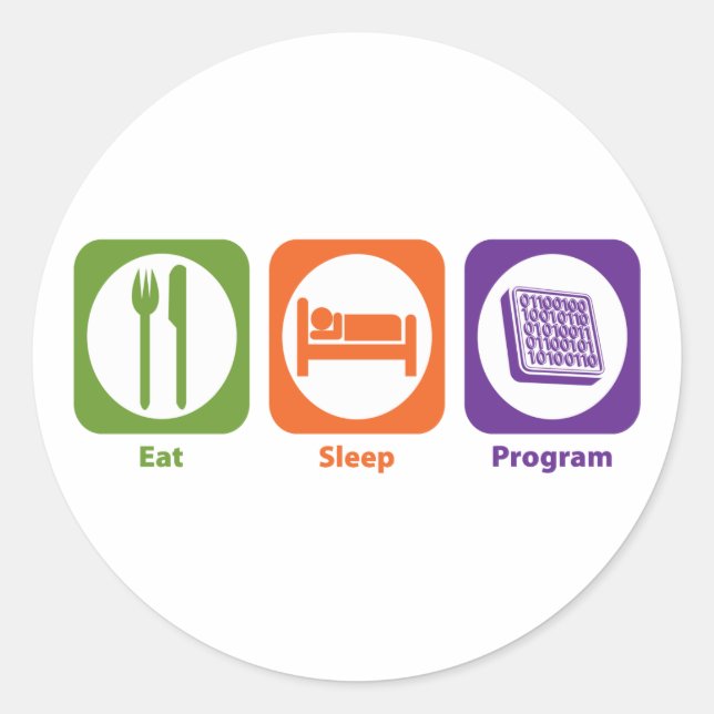 Adesivo Programa Comer Sleep (Frente)