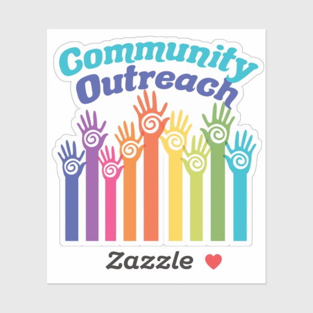 Adesivo Programa de Serviços de Sensibilização da Comunida (Folha)