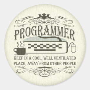 Adesivo Programador Engraçado
