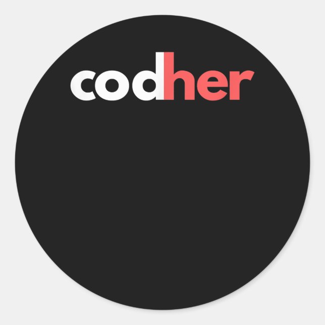 Adesivo Programadora da Codher Women Stem Engenheiro Amant (Frente)