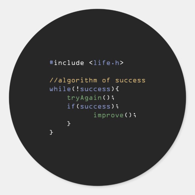 Adesivo Programadores Memória de Computação Codificando Hu (Frente)