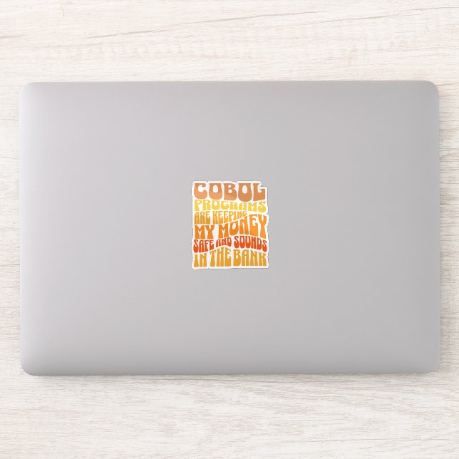 Adesivo Programas Cobol estão no Sticker de Negócios Bancá (Computador)