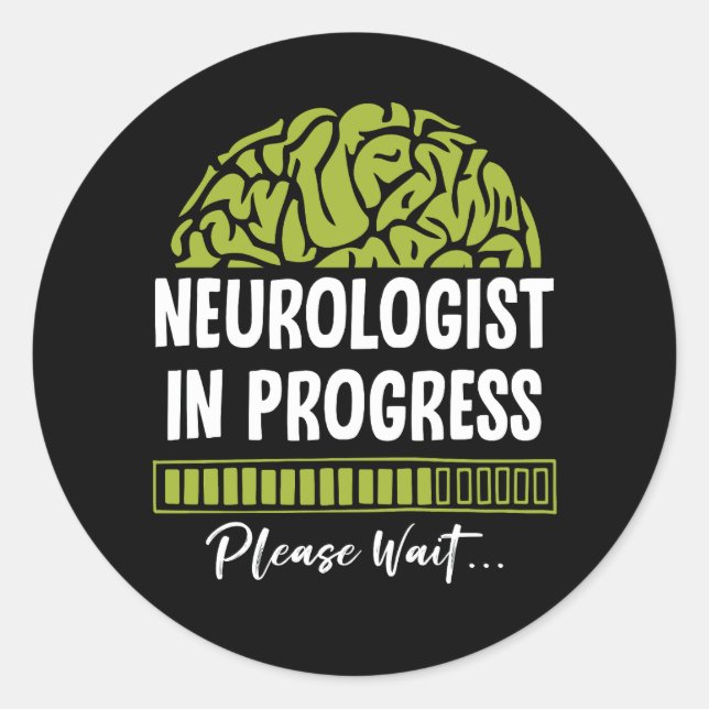 Adesivo Progresso do Neurologista Aguarde Neurologia Futur (Frente)