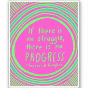 Adesivo PROGRESSO DO PROGRESSO Verde limão de Citação Doug