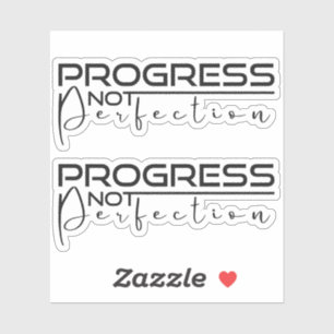Adesivo Progresso Não Perfeição