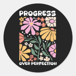 Adesivo Progresso Sobre A Perfeição Por Comportamento Tera