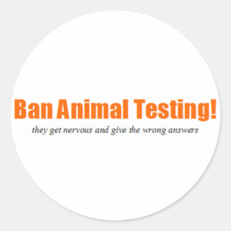 Adesivo Proibir testes em animais! Funny Animal Rights Par