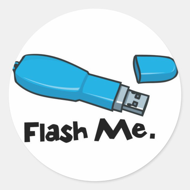 Adesivo projete-me design de pen drive (Frente)