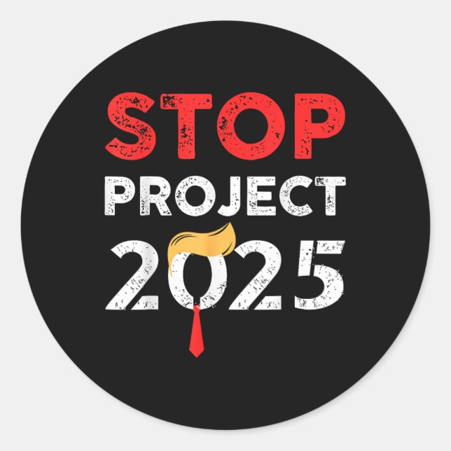 Adesivo Projeto 2025 Trump's Anti Trump (Frente)