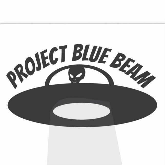ADESIVO PROJETO BLUE BEAM UFO CARRINHO VÍDEO (Frente)