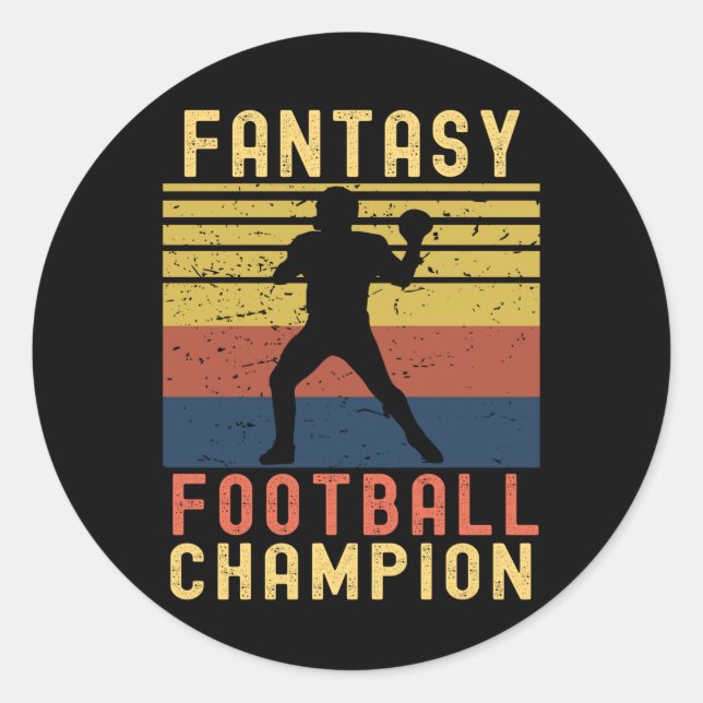 Adesivo Projeto de campeão de futebol do Funny Fantasy (Frente)