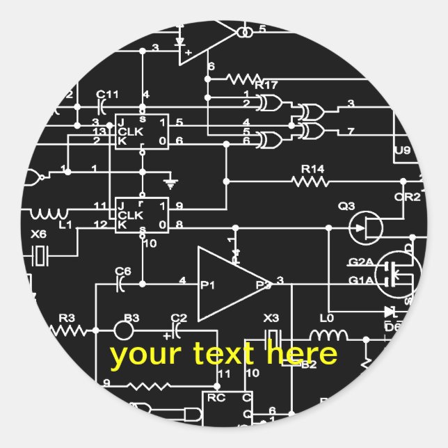 Adesivo projeto eletrônico (Frente)