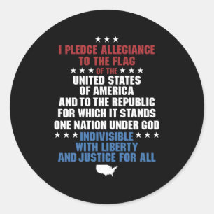 Adesivo Promessa De Lealdade Eua América Pat