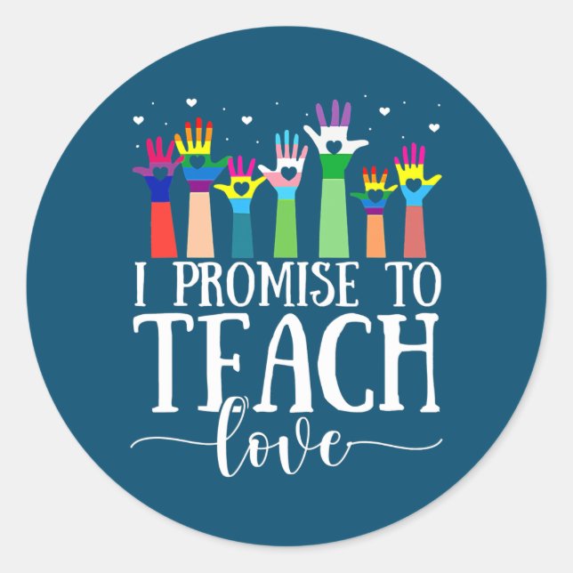 Adesivo Prometo Ensinar Orgulho LGBT LGBT Orgulhoso (Frente)