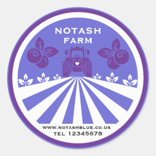 Adesivo Promoção da Fazenda de amoreira U-Pick