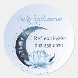 Adesivo Promoção da Lua de Negócios da Flor Azul Lotus