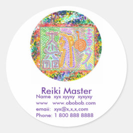 Adesivo Promoção de vendas-mestre da Reiki