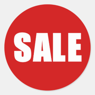 Adesivo Promoção Fundo Vermelho