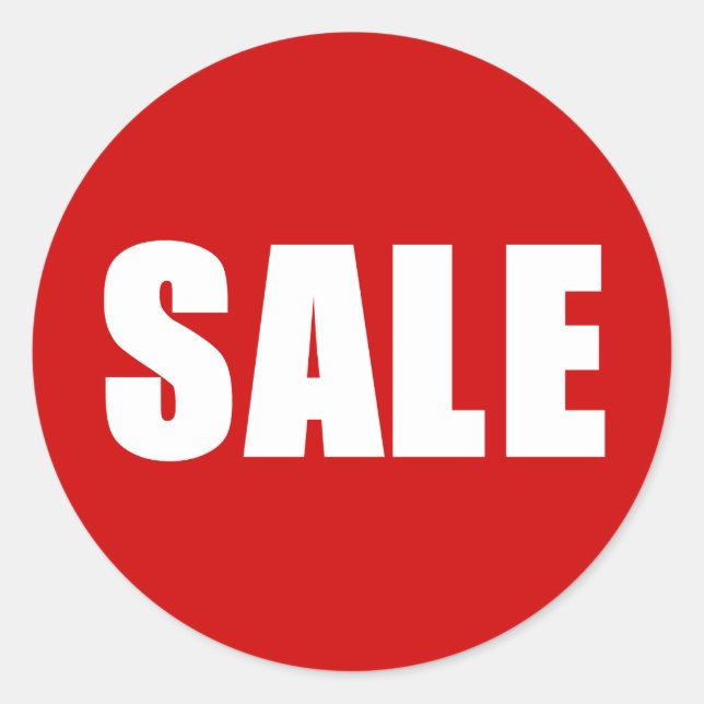 Adesivo Promoção Fundo Vermelho (Frente)