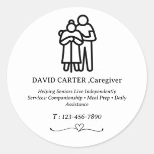 Adesivo Promoção Personalizada para Cuidador Privado