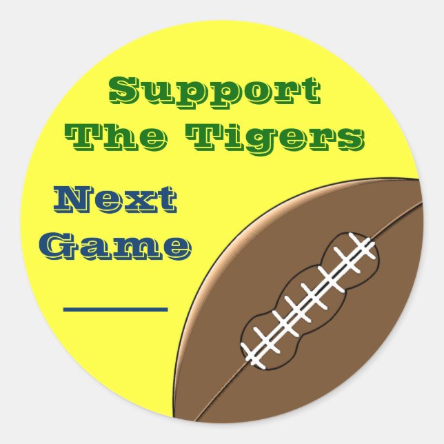 Adesivo Promocional da Equipe de futebol (Frente)