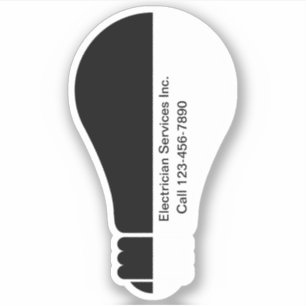 Adesivo Promocional da Forma da Marca Lâmpada Eletrônica