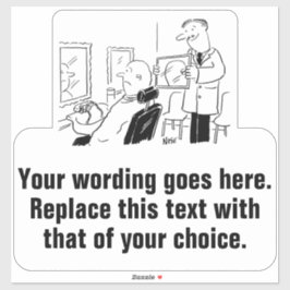 Adesivo Promocional de cabeleireiro ou masculino