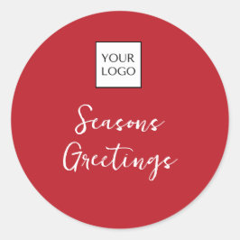 Adesivo Promocional de logotipo vermelho