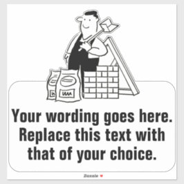 Adesivo Promocional do Construtor de Casa Geral