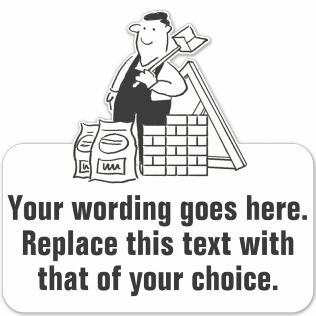 Adesivo Promocional do Construtor de Casa Geral (Frente)