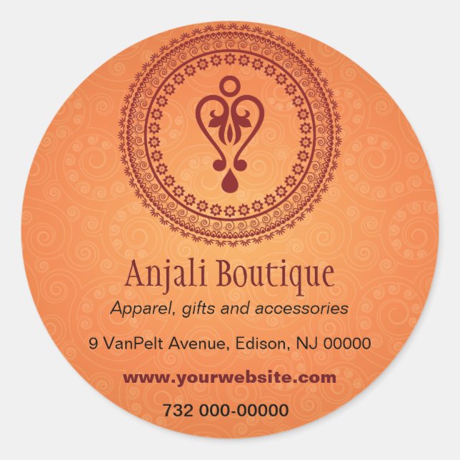 Adesivo Promocional embelezado oriental (Frente)