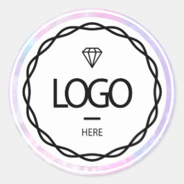 Adesivo Promocional Logotipo Personalizado Cores Holográfi