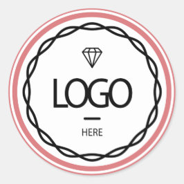 Adesivo Promocional Logotipo Personalizado Rosa de Pó Bele