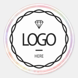 Adesivo Promocional Personalizado Logotipo Holográfico Cor