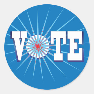 Adesivo Promova a Votação com este VOTE Azul