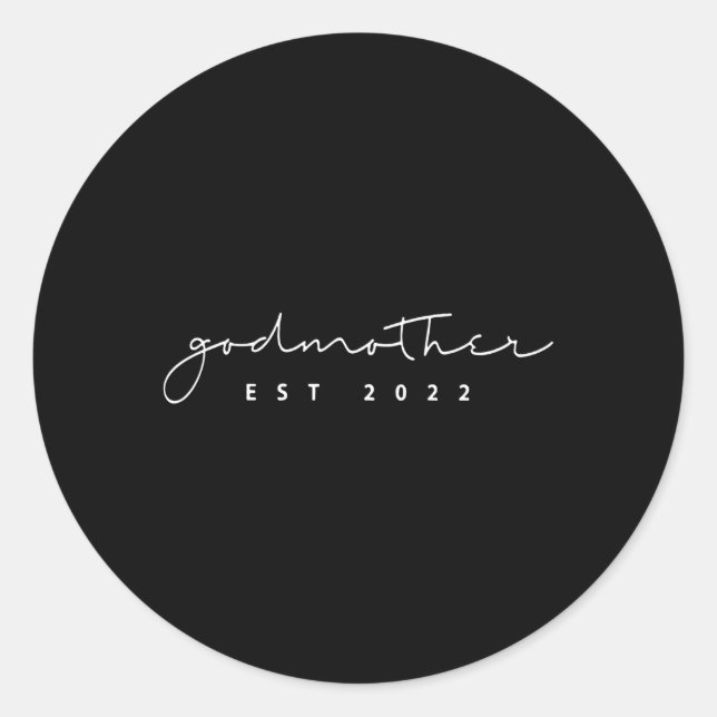 Adesivo Promovido A Anúncio De Gravidez Da Madrinha No Est (Frente)