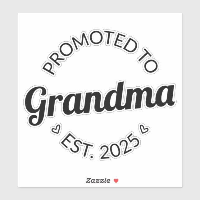 Adesivo Promovido À Avó Est. 2025 I (Folha)