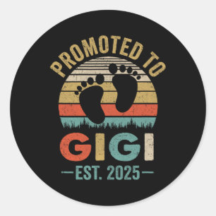 Adesivo Promovido A Gigi Est 2025 Dia de as mães Vintage