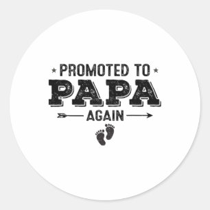 Adesivo Promovido a Papá Novamente Avós Byby