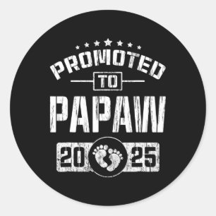 Adesivo Promovido A Papaw Est. 2025 É Engraçado Em Breve