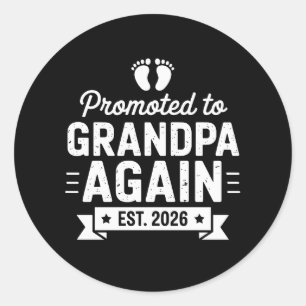 Adesivo Promovido a Ser Avô Novamente Est 2026 Logo Famíli