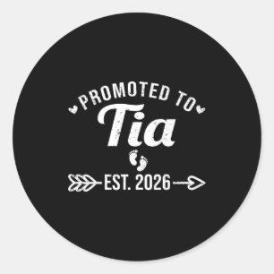 Adesivo Promovido a tia est 2026 tia espanhola engraçada