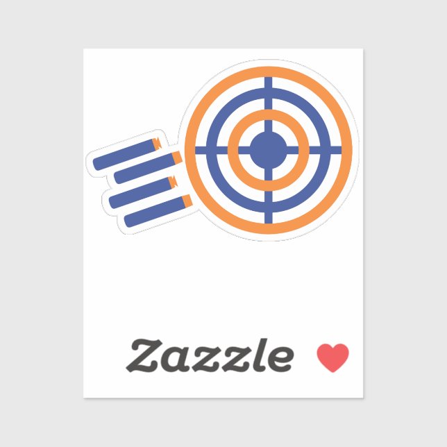 Adesivo Pronto, Aim, Festa! Nerf Gun Themed Festa de anive (Folha)