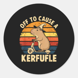 Adesivo Pronto para causar um tumulto meme de capivara eng