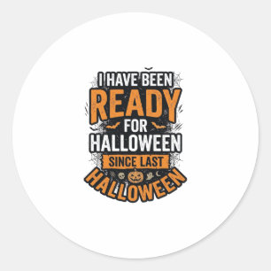 Adesivo Pronto Para O Halloween Camisa Vintage Assustadora