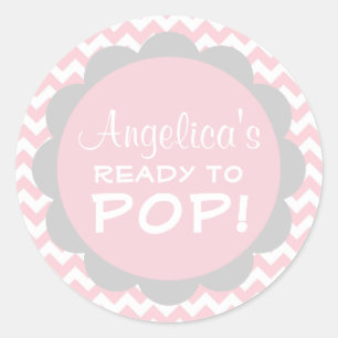 Adesivo Pronto personalizado para estalar a menina do rosa