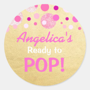 Adesivo Pronto personalizado para estalar o ouro do rosa